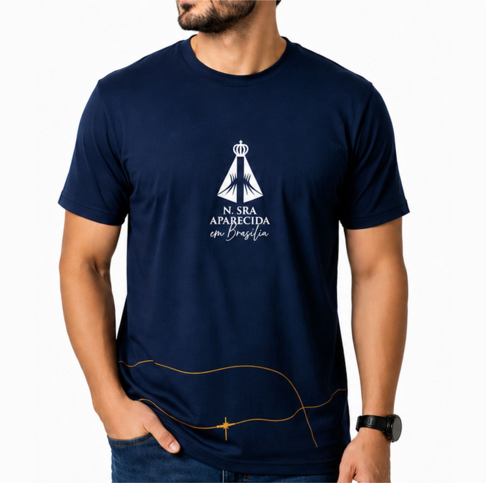 Camiseta Oficial Nossa Senhora Aparecida 2026 - Catedral Metropolitana de Brasília